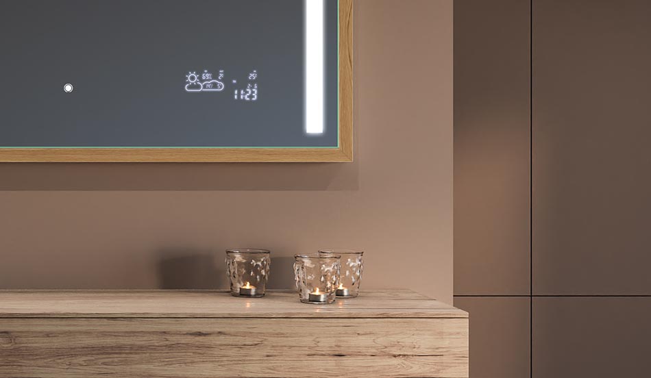 Mustakehyksinen loft-peili moderniin ja minimalistiseen kylpyhuoneeseen | ARTFORMA