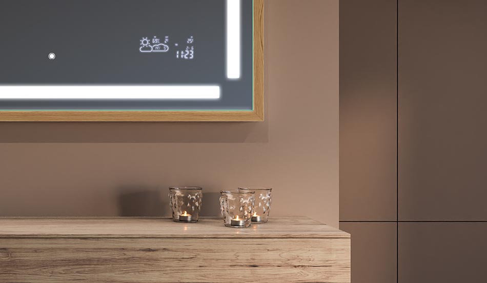 Mustakehyksinen loft-peili moderniin ja minimalistiseen kylpyhuoneeseen | ARTFORMA