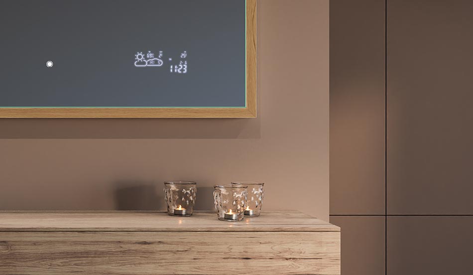 Mustakehyksinen loft-peili moderniin ja minimalistiseen kylpyhuoneeseen | ARTFORMA