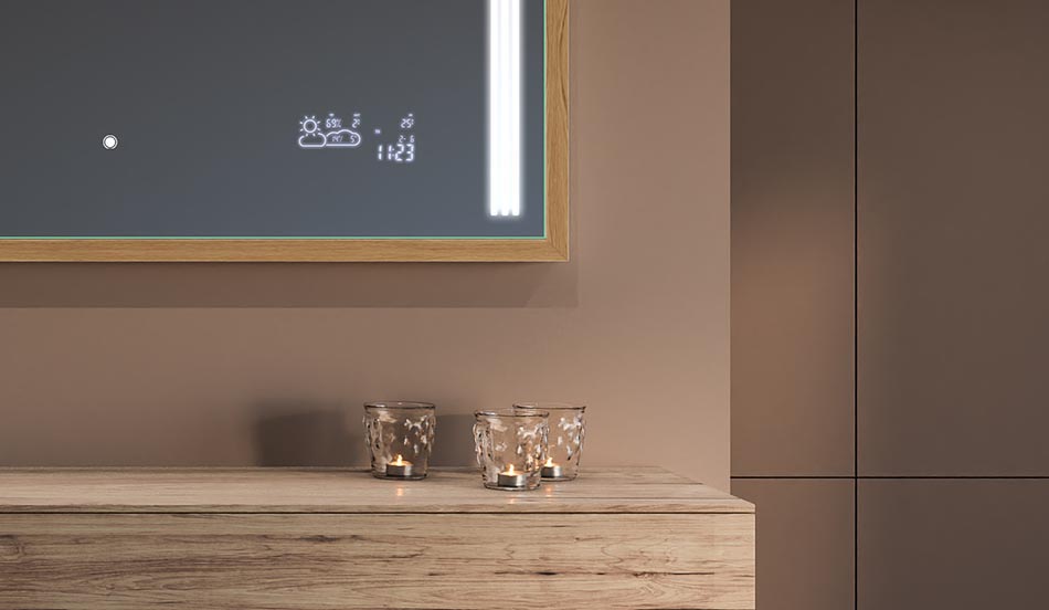 Mustakehyksinen loft-peili moderniin ja minimalistiseen kylpyhuoneeseen | ARTFORMA