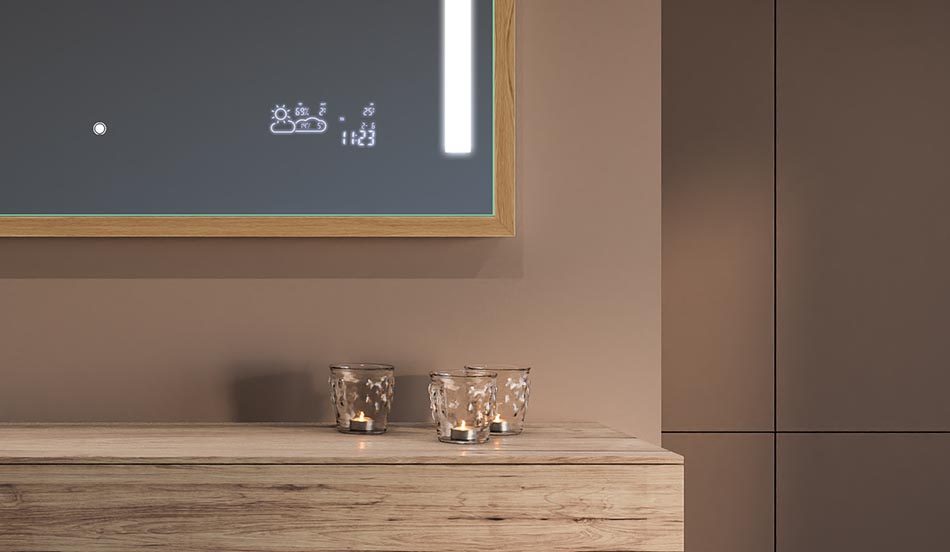 Mustakehyksinen loft-peili moderniin ja minimalistiseen kylpyhuoneeseen | ARTFORMA