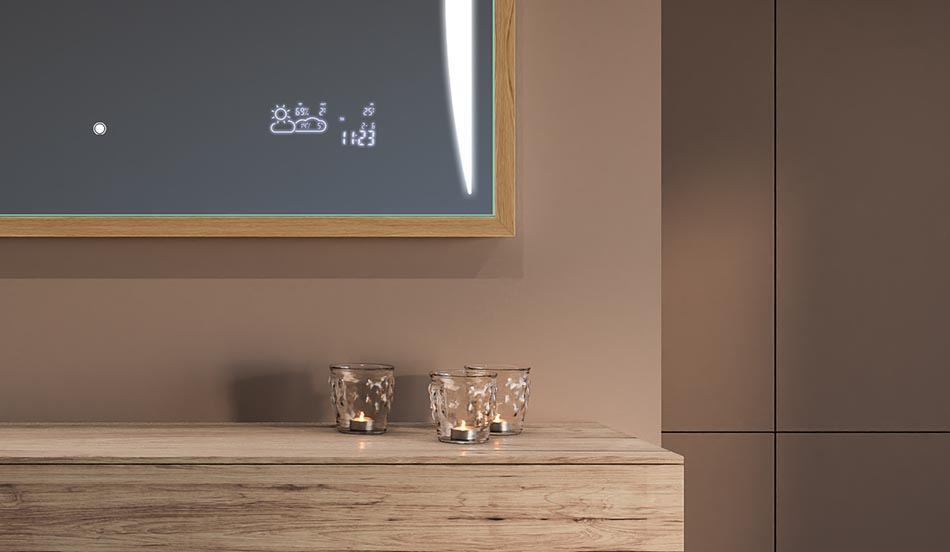 Mustakehyksinen loft-peili moderniin ja minimalistiseen kylpyhuoneeseen | ARTFORMA