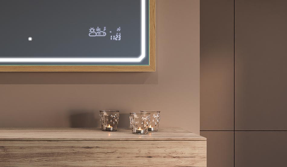 Mustakehyksinen loft-peili moderniin ja minimalistiseen kylpyhuoneeseen | ARTFORMA