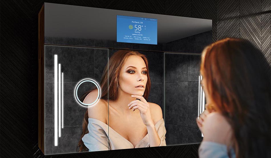 Sarah-peiliovikaappi, jossa on integroitu USB-portti | ARTFORMA