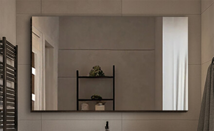 Peilit, joissa on koristeellinen kansi ilman valaistusta