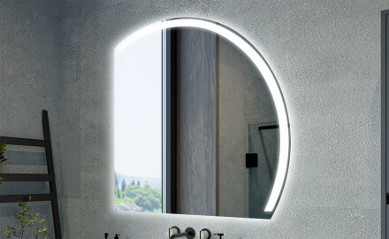 Neljännesympyrän muotoiset peilit