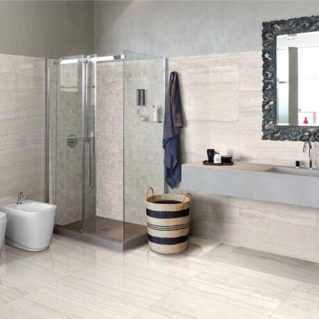 Lattialaatta 60x120 cm, valkoinen, matta A4H1057 Memento Travertino Bianco Mat #7
