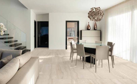 Lattialaatta 60x120 cm, beige, matta A4H1063 Memento Travertino Ambra Mat