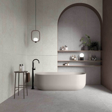 Lattialaatta 60x120 cm, harmaa matta A4H1096 Shellstone Grigio #1