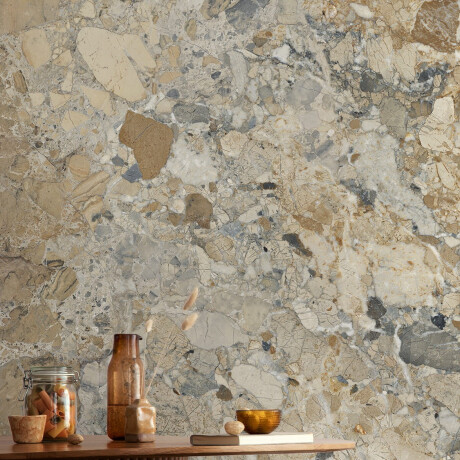 Suurikokoinen 120x280-kokoinen marmorikuvioinen, beige-harmaa, kiiltävä A4H1111 Calda Ambrozia -kivi #3