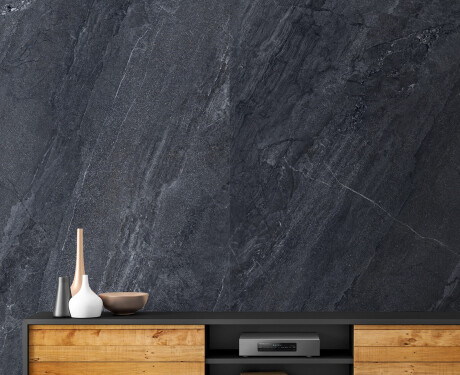 Lasitettu lattialaatta 120x280 cm, antrasiittinen, kivimäinen, matta A4H1137 Agathos Anthracite