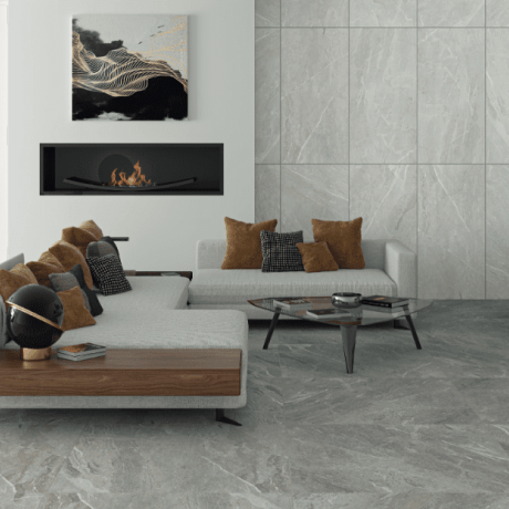Lasitettu lattialaatta 60x120 cm, vaaleanharmaa, matta, rektifioitu, A4H125 Materia Pearl #1