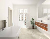 Lattialaatta 60x120, vaaleanharmaa, lämpimän beige sävy, juovainen, matta, A4H140 Ermetica Bianco