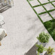 Lasitettu keraaminen laatta 90x90, vaaleanharmaa Ivory A4H145, terrazzo #2