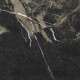 Lasitettu lattialaatta Pierre Black 120x120 cm, kiiltävä musta, kultaisella juovalla, rektifioitu A4H197 #18