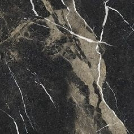 Lasitettu lattialaatta Pierre Black 120x120 cm, kiiltävä musta, kultaisella juovalla, rektifioitu A4H197 #20