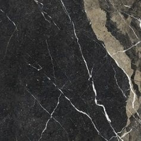 Lasitettu lattialaatta Pierre Black 120x120 cm, kiiltävä musta, kultaisella juovalla, rektifioitu A4H197 #22