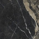 Lasitettu lattialaatta Pierre Black 120x120 cm, kiiltävä musta, kultaisella juovalla, rektifioitu A4H197 #22