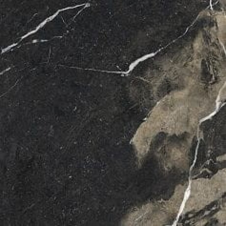Lasitettu lattialaatta Pierre Black 120x120 cm, kiiltävä musta, kultaisella juovalla, rektifioitu A4H197 #23