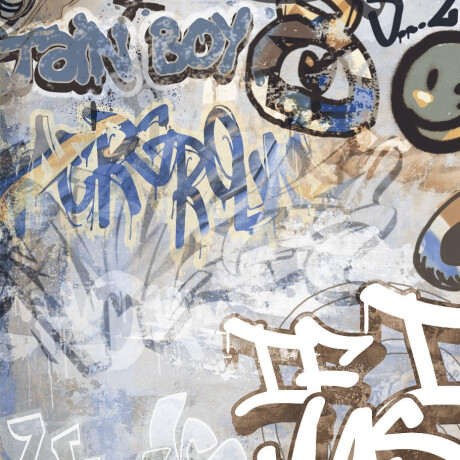 Lasitettu lattialaatta 120x280 cm, harmaa mattapintainen, rektifioitu A4H248 City Graffiti Grey #3