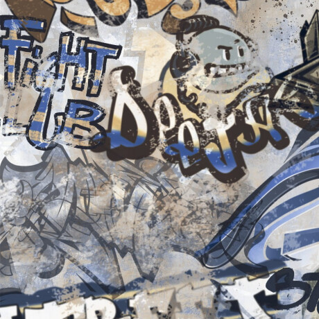 Lasitettu lattialaatta 120x280 cm, harmaa mattapintainen, rektifioitu A4H248 City Graffiti Grey #5