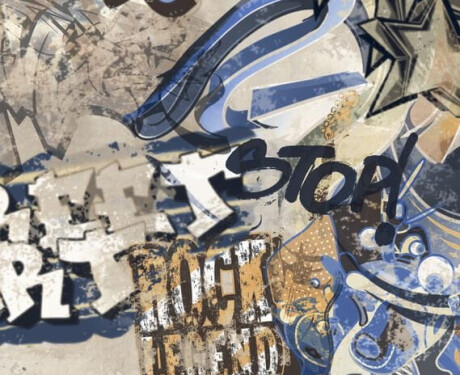 Lasitettu lattialaatta, suurikokoinen 120x280 cm, beige, matta, rektifioitu A4H255 City Graffiti Beige