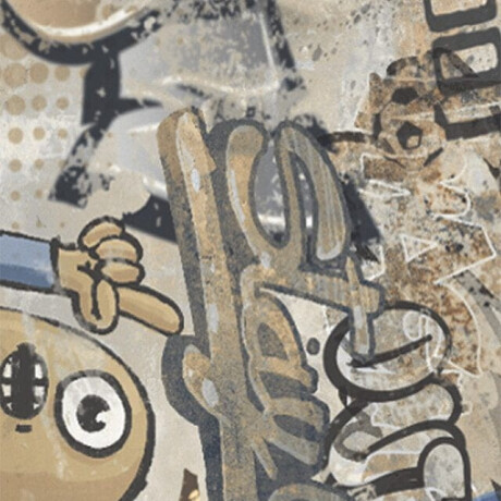 Lasitettu lattialaatta, suurikokoinen 120x280 cm, beige, matta, rektifioitu A4H255 City Graffiti Beige #7