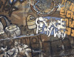 Lasitettu lattialaatta, suurikokoinen 120x280 cm, mattapintainen, rektifioitu A4H262 City Graffiti Multicolor
