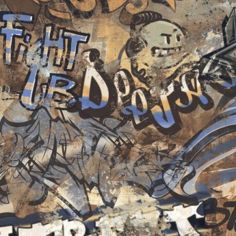 Lasitettu lattialaatta, suurikokoinen 120x280 cm, mattapintainen, rektifioitu A4H262 City Graffiti Multicolor #3