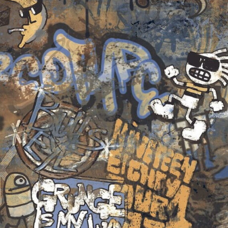 Lasitettu lattialaatta, suurikokoinen 120x280 cm, mattapintainen, rektifioitu A4H262 City Graffiti Multicolor #5