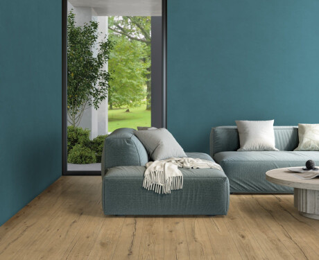 Suurikokoinen 120x280 cm:n mattapintainen, rektifioitu sininen gres-laatta A4H347 Mood Hope