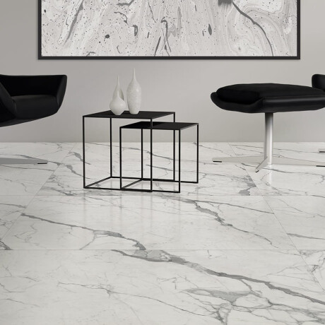 Lasitettu lattialaatta 120x120 cm, mattapintainen, harmailla juovilla, rektifioitu A4H455 Statuario Superiore #3