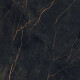 Suurikokoinen 120x280-kokoinen musta marmorikivi, jossa on kultaisia juovia, kiiltävä pinta, A4H474 Sant Loreno #1