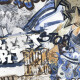 Lasitettu lattialaatta 120x280 cm, harmaa mattapintainen, rektifioitu A4H640 City Graffiti White #5