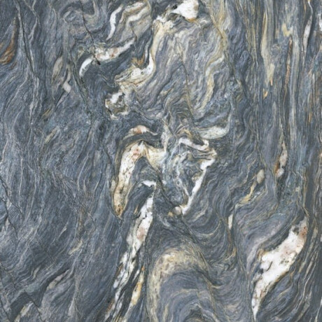 Suurikokoinen 120x280-kokoinen sininen marmorikuvioinen mattapintainen kivi, jossa on vaaleita juovia, A4H678 Esplosione #5