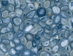 Suurikokoinen keraaminen laatta 120x280, sininen akaatti, kiiltävä, A4H832 Aghatina Azul