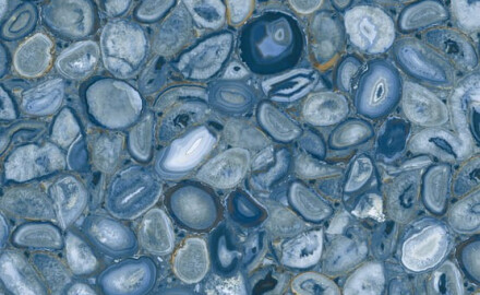 Suurikokoinen keraaminen laatta 120x280, sininen akaatti, kiiltävä, A4H832 Aghatina Azul