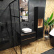 Lasitettu lattialaatta 60x120 cm, musta matta, rektifioitu A4H85 Iroc Black #3