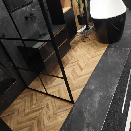 Lasitettu lattialaatta 60x120 cm, musta matta, rektifioitu A4H85 Iroc Black #6