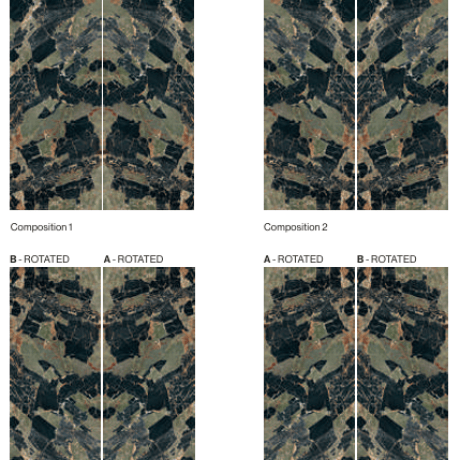 Bookmatch-keraamiset laatat 120x280, smaragdimarmori, juovilla, kiiltävä pinta A4H850 Esmerald Pariisi #5