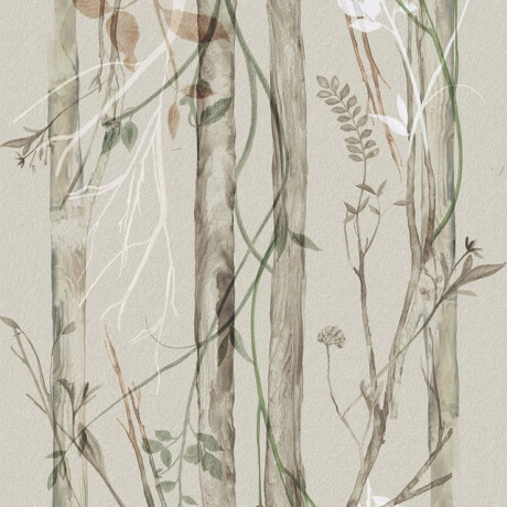 Seinälaatta 60x120 cm, harmaa, kasvikuvioinen, matta, A4H920 Erbario #3