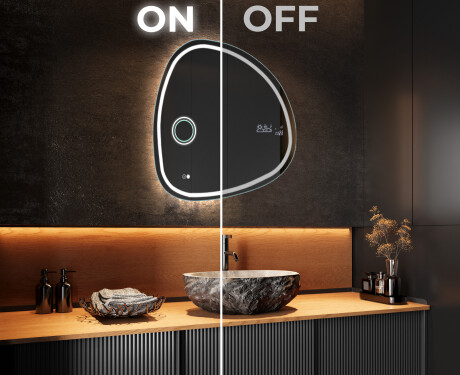 Epäsäännöllisen muotoinen LED-kylpyhuonepeili EG223 #3