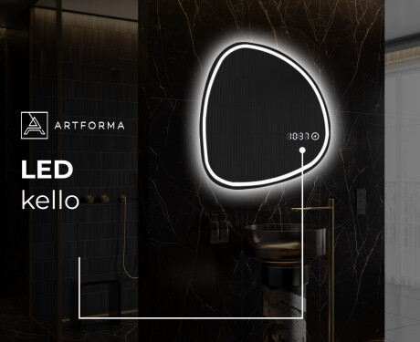 Epäsäännöllisen muotoinen LED-kylpyhuonepeili EG223 #8