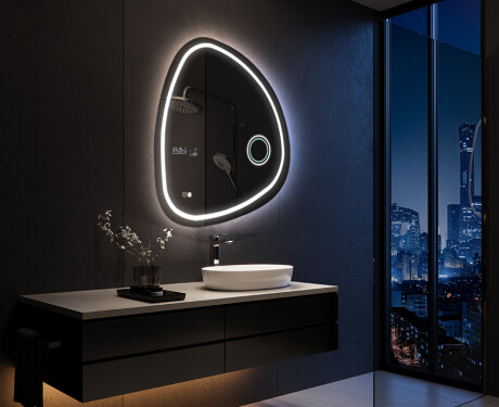 Epäsäännöllisen muotoinen LED-kylpyhuonepeili EG223 #10