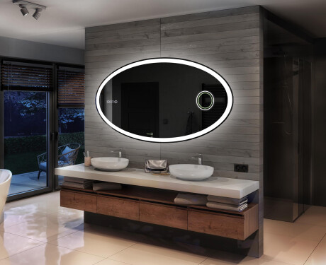 Vaakasuora LED-valaistus Custom Mirror Kylpyhuoneen valaistus L74 #2