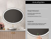 Vaakasuora LED-valaistus Custom Mirror Kylpyhuoneen valaistus L74 #4