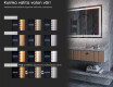 Vaakasuora LED-valaistus Custom Mirror Kylpyhuoneen valaistus L74 #6