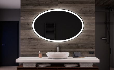 Vaakasuora LED-valaistus Custom Mirror Kylpyhuoneen valaistus L74