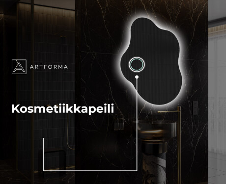 Epäsäännöllisen muotoinen LED-kylpyhuonepeili EM221 #5
