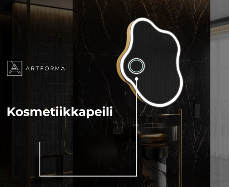 Epäsäännöllisen muotoinen LED-kylpyhuonepeili EM222 #6